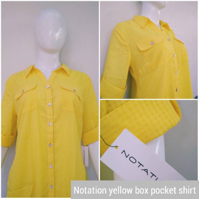 

(A9) Notation yellow box pocket shirt