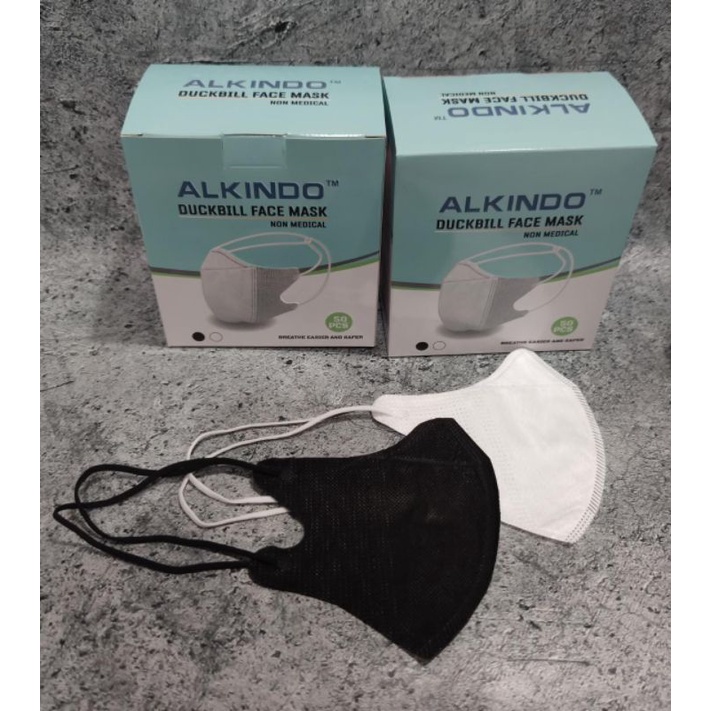 HIJAB DUCKBILL ALKINDO - MASKER DUCKBILL GARIS 3PLY HIJAB ALKINDO FACE MASK
