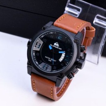 JAM TANGAN PRIA QUICK SILVER KULIT UKURAN 4.5cm