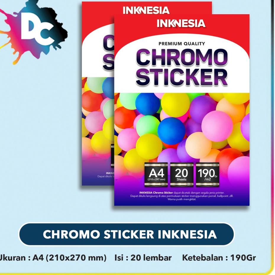 

Trend - Kertas Sticker Chromo A4 isi 20 Lembar / Stiker Glossy Mengkilap ~
