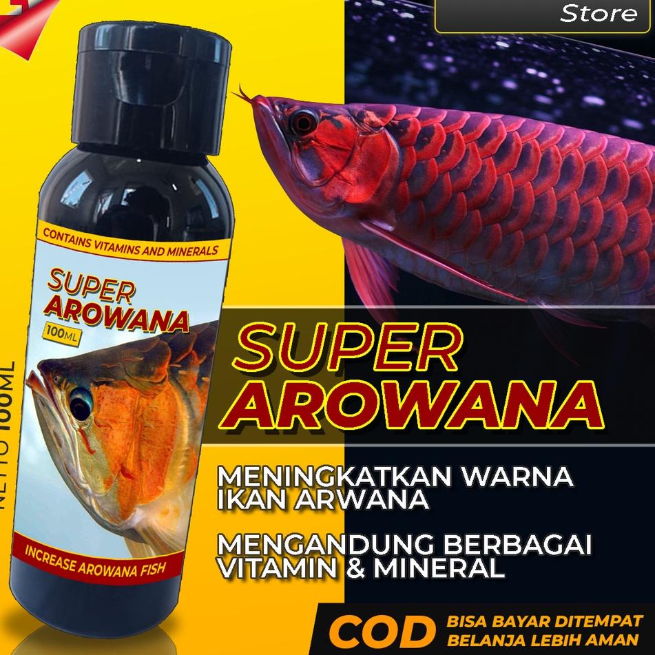  Vitamin Ikan Arwana SUPER AROWANA Arwana Super Red Golden Red Silver Red Jardini Platinum 100ML |Best.product