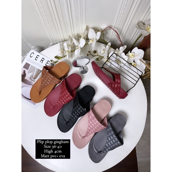 GJAZ FLIP FLOPS GINGHAM 36-40