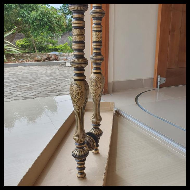 HANDLE PINTU GAGANG PINTU RUMAH BAHAN KUNINGAN MEWAH PJ 1METER