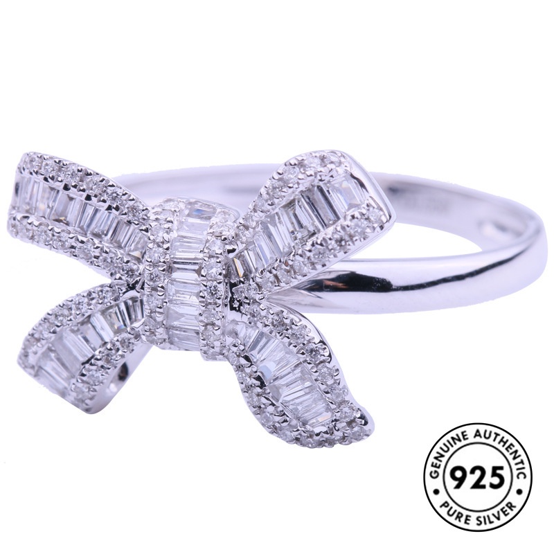 Cincin Desain Pita Bahan S925 Silver Untuk Wanita