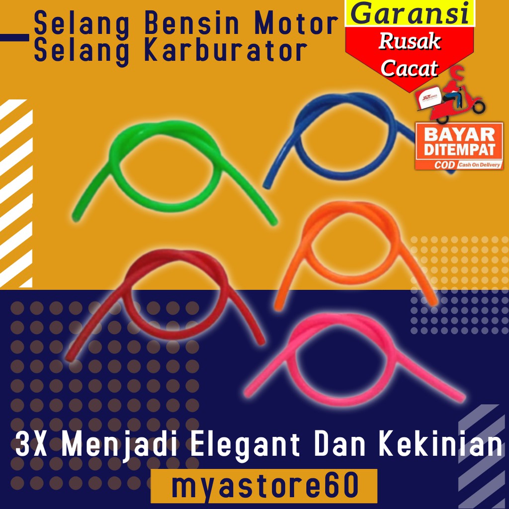 Selang Bensin Motor Selang Karburator Selang Hawa Pipa Bensin Aksesoris Variasi Sparepart Motor