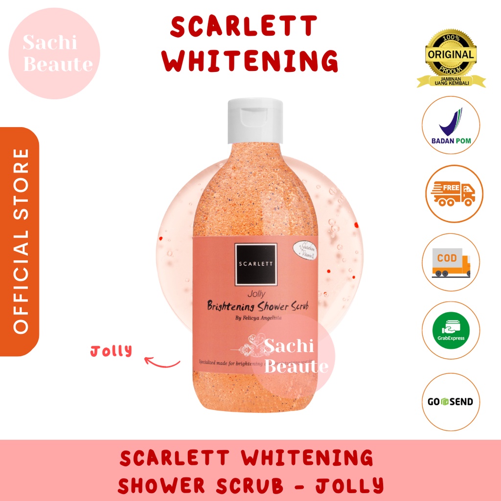 Scarlett Whitening Shower Scrub Jolly Sachi Beaute