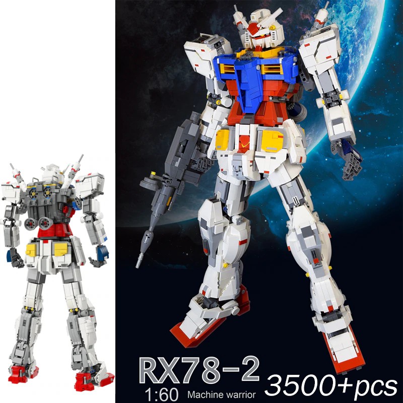 Mainan Lego 3500pcs Super Robot Mecha Classic Gundam Legoinglys Technic Model RX78-2 Fixed Bracket