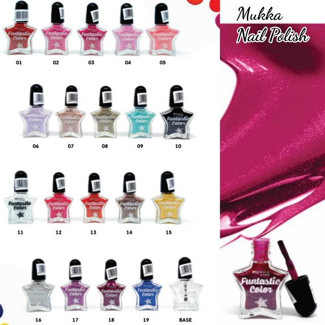 Kutek mukka fantastic colors star kuteks nail polish