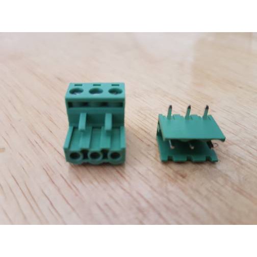 2EDG 5.08 3P L tekuk Green Terminal 3 pin Block Connector screw 5.08mm