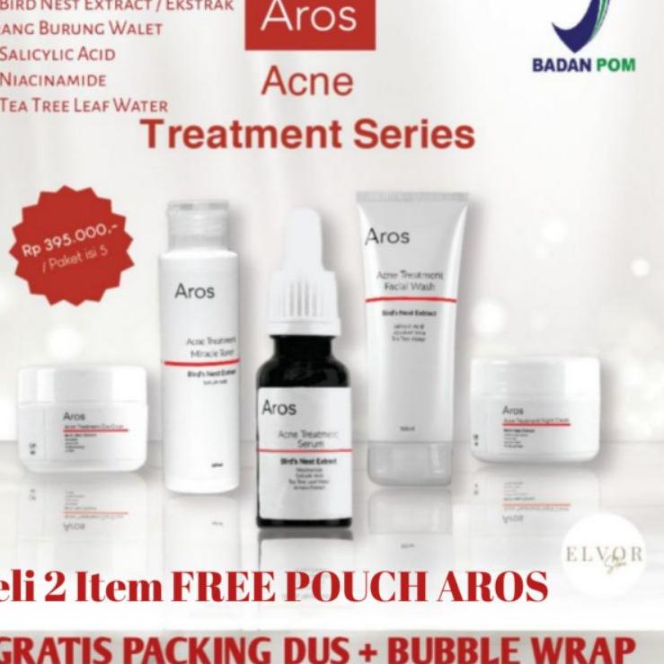 ➸ AROS SKINCARE ACNE TREATMENT BIRD NEST EXTRACT NIACINAMIDE ORIGINAL BPOM ☻