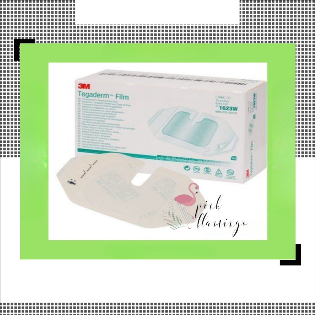 (BISA BAYAR DITEMPAT) 3M TEGADERM FILM 6CM X 7CM MODEL 1623W L PLESTER INFUS - ECER