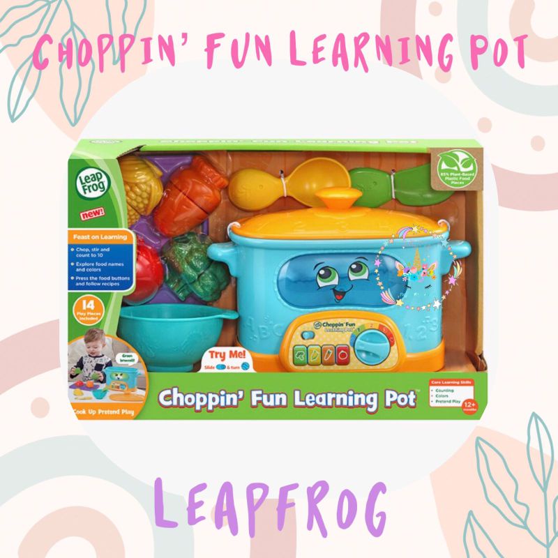 LEAPFROG CHOPPIN FUN LEARNING POT ORIGINAL MAINAN EDUKASI MASAK-MASAKAN ANAK