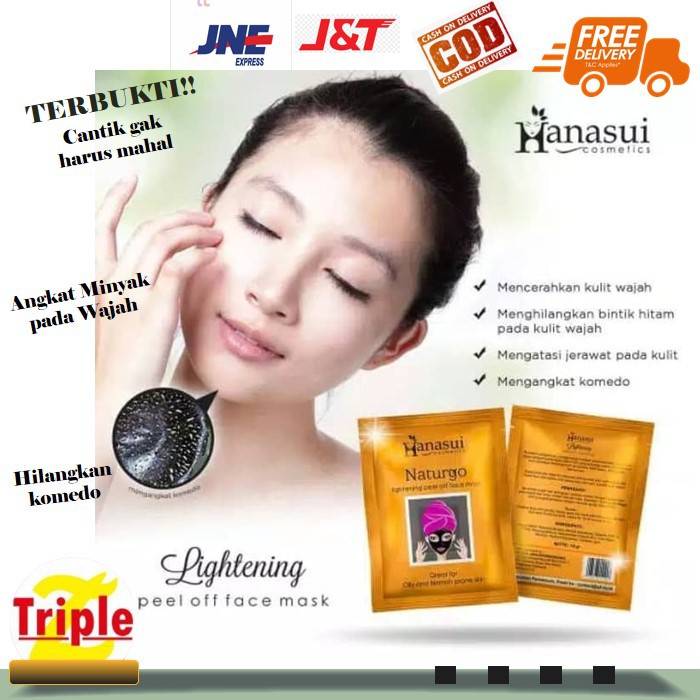 Hanasui Masker Lumpur Hitam Naturgo Original