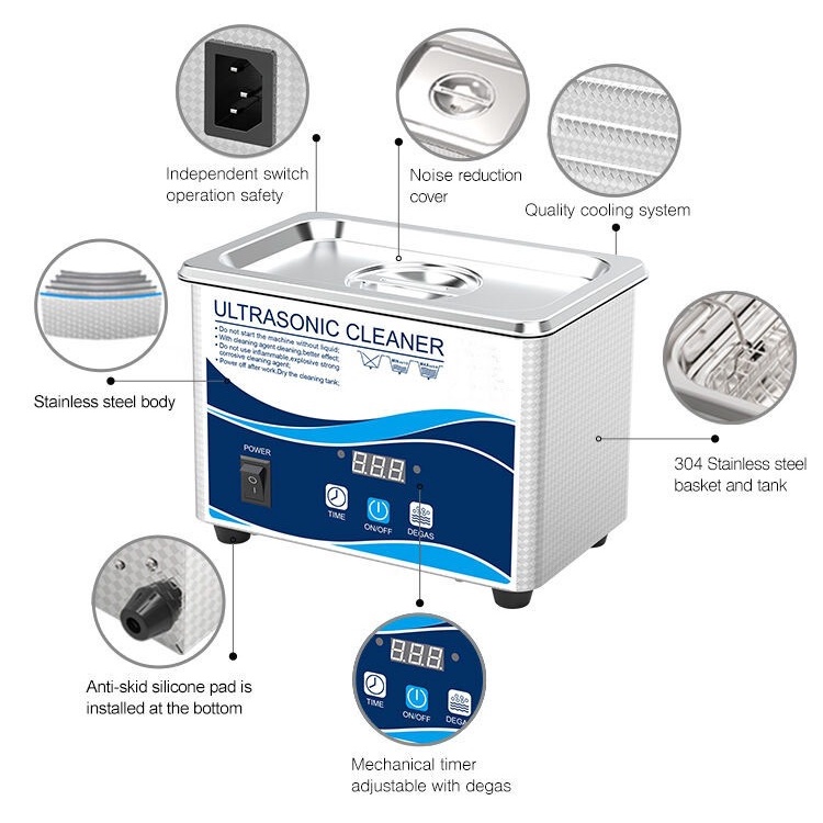 Mesin Pembersih Ultrasonic Cleaner Cuci Perhiasan Kacamata Alat Medis