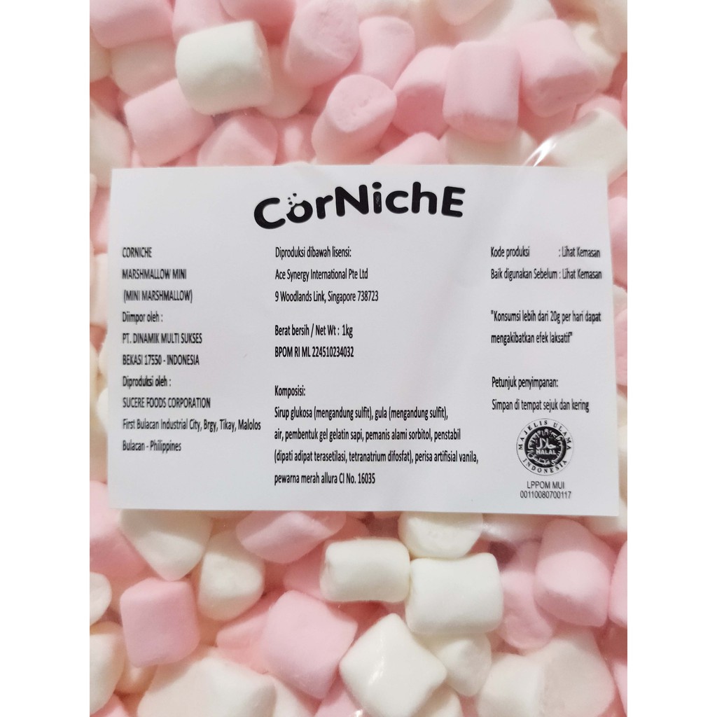 Corniche Mini / White Marshmallow 200g Marsmelo