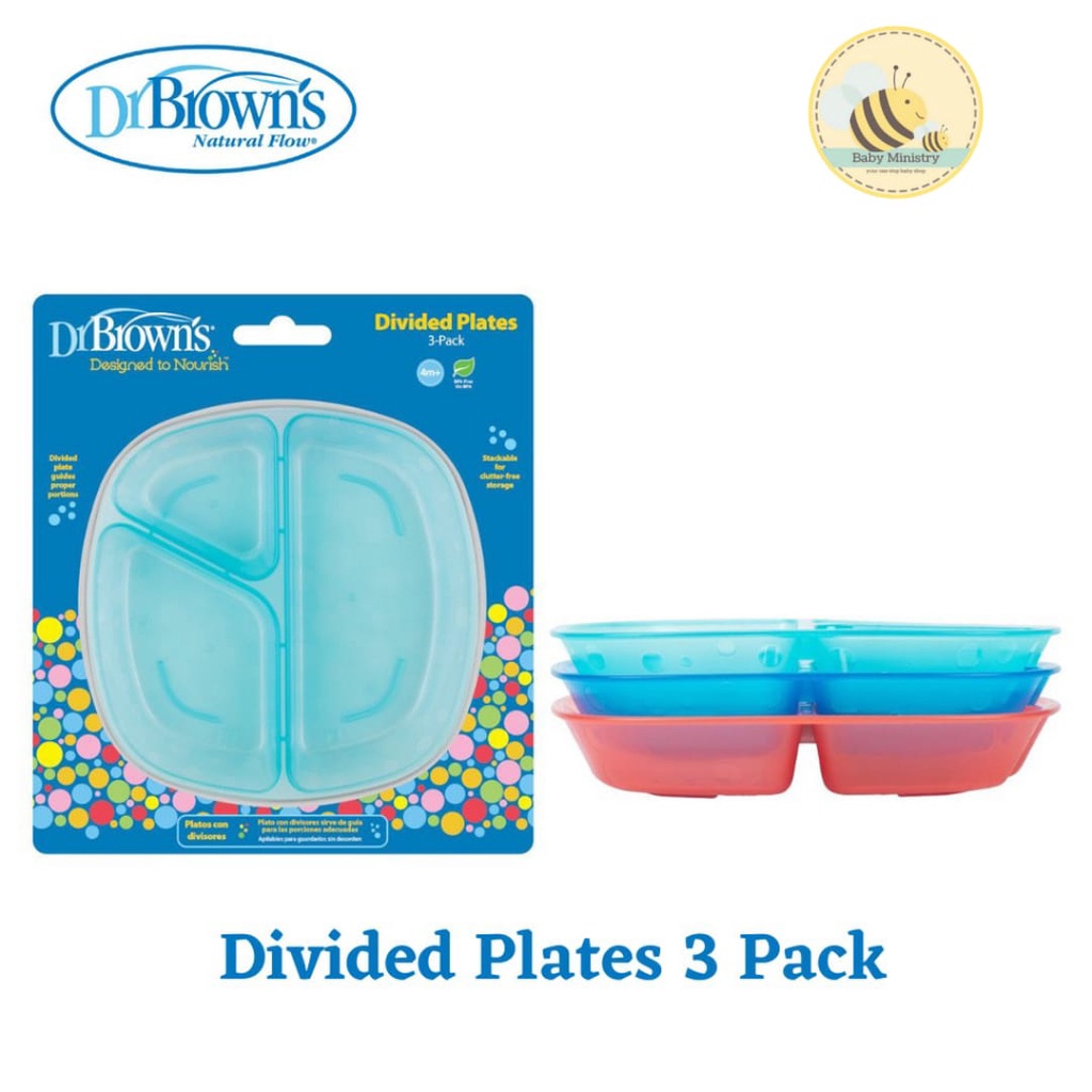 DR BROWNS DIVIDED PLATE / PIRING MAKAN ANAK/ PIRING ANAK