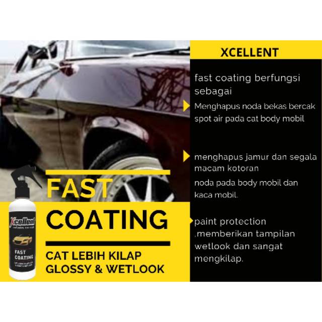 cod PENGKILAP BODY MOBIL &amp; MOTOR -FAST COATING-BY Xcellent