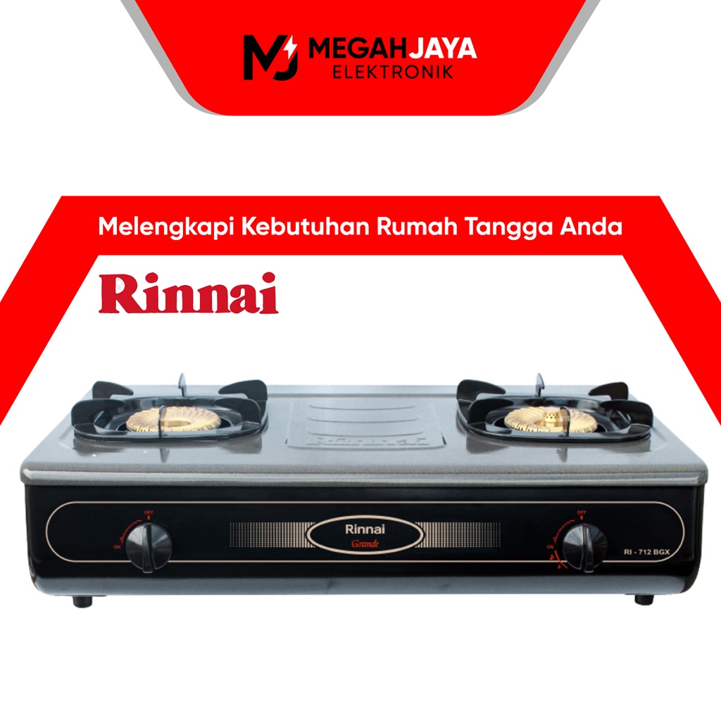 [COD READY] RINNAI KOMPOR RI 712TG / RI-712TG / RI 712 TG / RI712 TG (2 TUNGKU) GARANSI RESMI