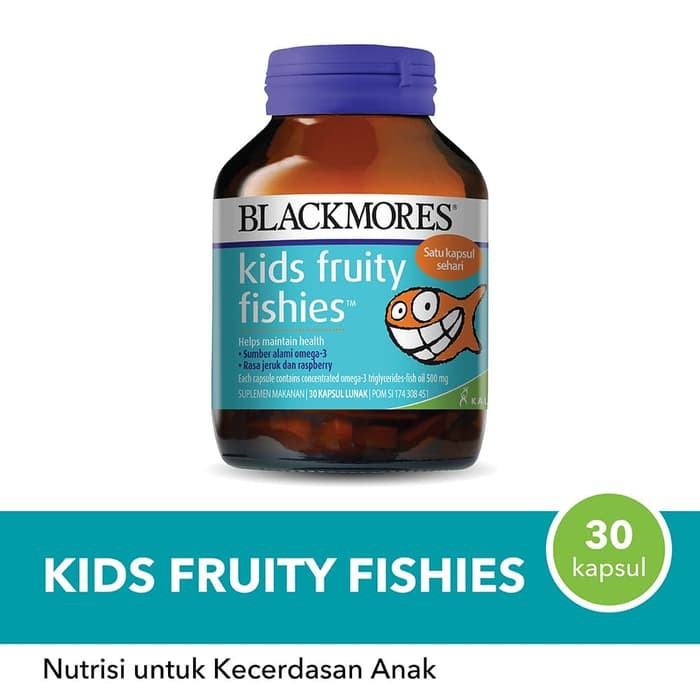 Blackmores Kids Kid Fruity Fishies Fish / KOALA KIDS STUDY BUDDY 30Tablets / Multichewables isi 60Tabs Chewables Tablet Kunyah - BPOM Kalbe