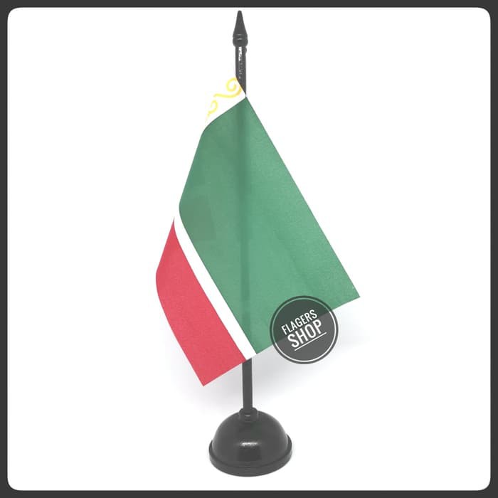 

Bendera Meja Chechnya + Tiang Kayu