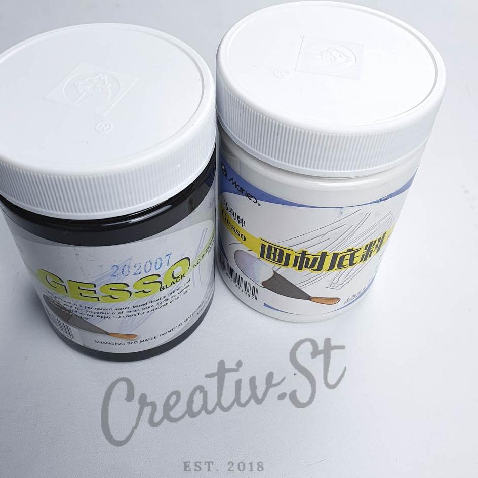 

Garansi Original Maries Gesso White / Black 500 ml