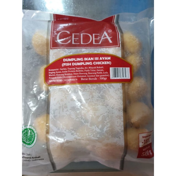 

fish dumpling chicken 500gram