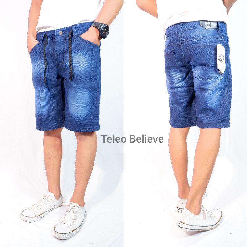 Celana Pendek Jeans Pria celana jeans pendek casual navy