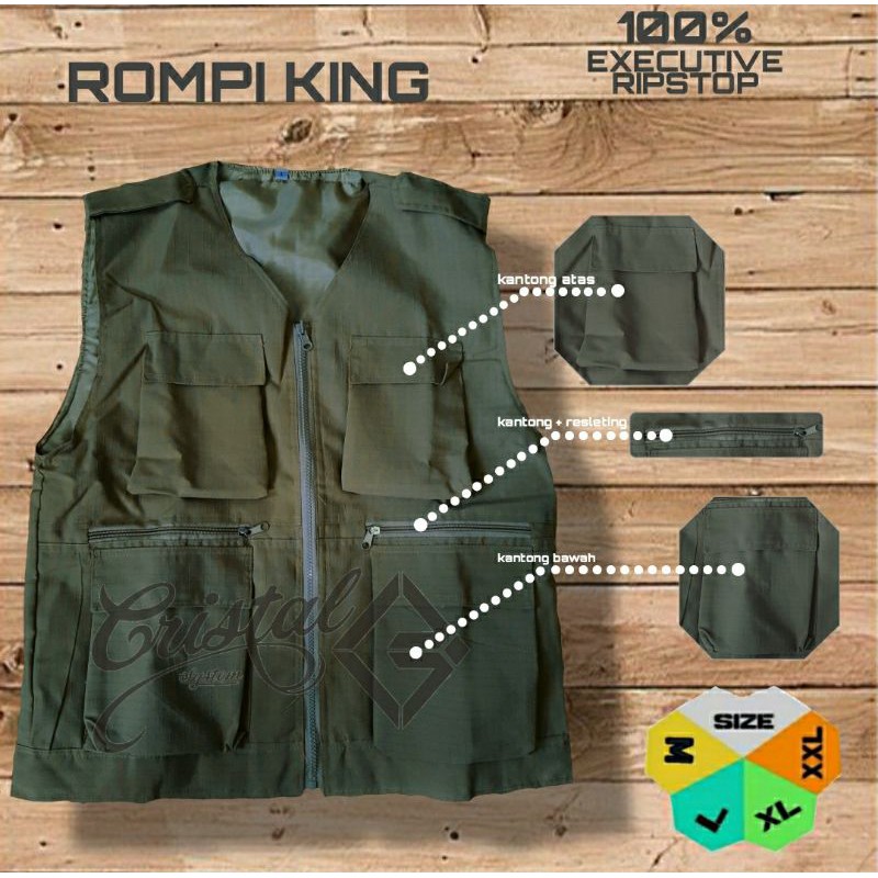 rompi tactical/rompi 511/  king/rompi wartawan/rompi lapangan