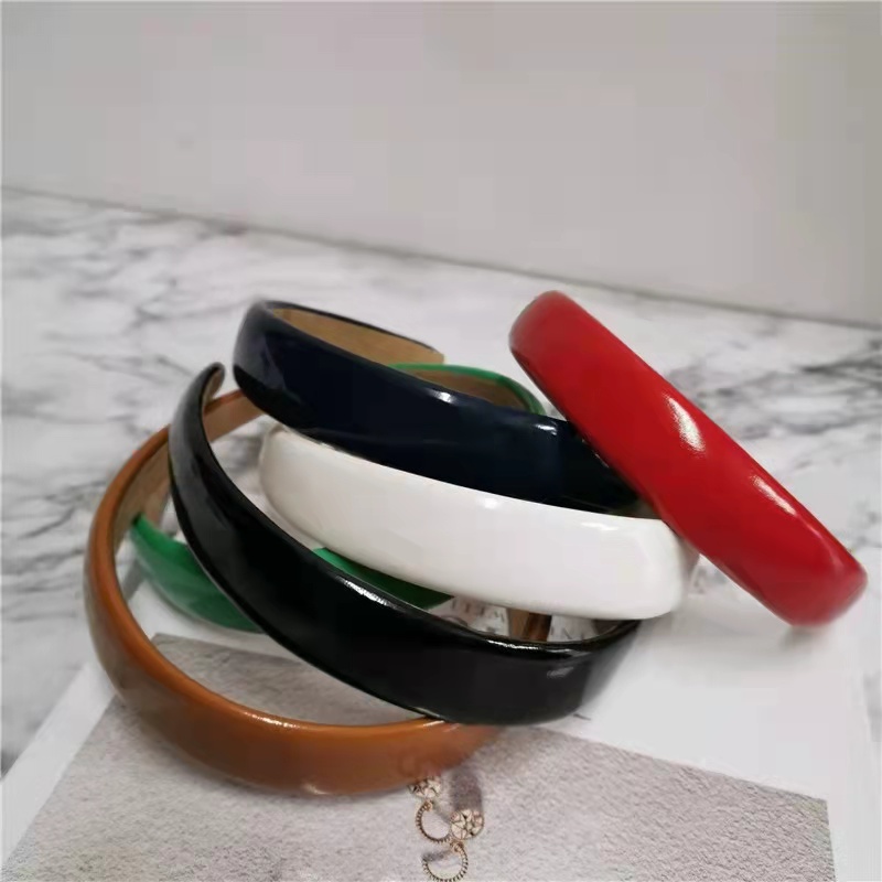 Bando Wanita Polos Glossy Aksesoris Rambut Korean Style Import