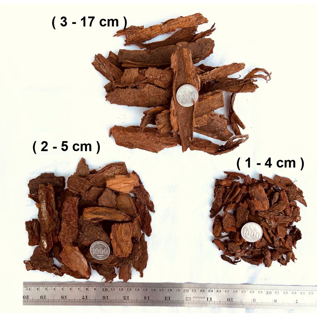 Media Tanam Kulit Pinus cacah PINE BARK ( 3 - 17 cm ) - 1 kg