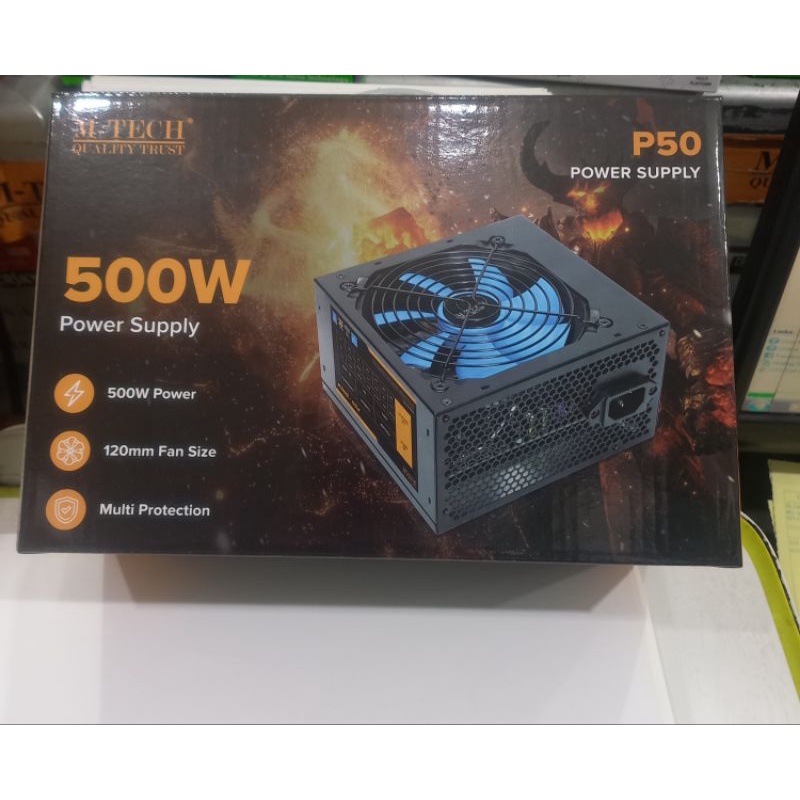 power psu mtech P50 500w power supply pc