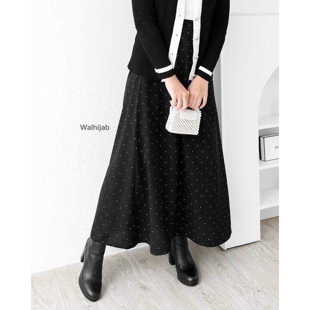 Yoona Polka skirt - Highwaist Rok polka - Korean look