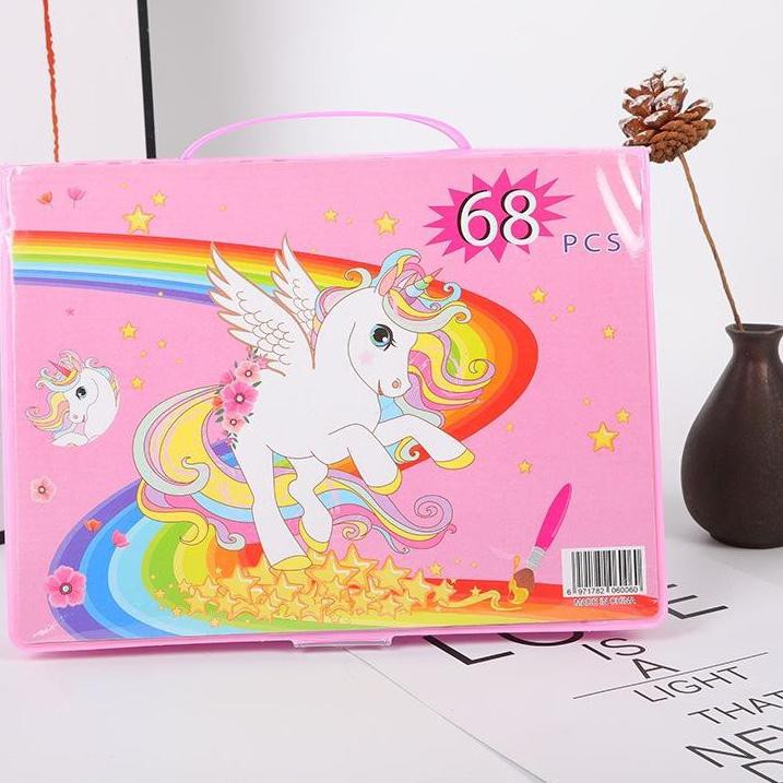 

0B FXG - CRAYON SET KOPER ISI 68PCS ALAT MEWARNAI MENGGAMBAR ANAK PENSIL WARNA SET MURAH ATK010 COD