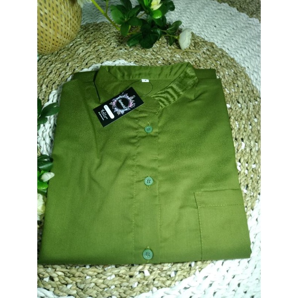 part II kemeja basic polos kerah sanghai ld 100-110cm/ kemeja toyobo tangan panjang