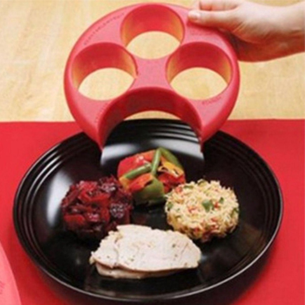 [Elegan] Piring Alat Makan Masak Diet Control Meal Measure Dish