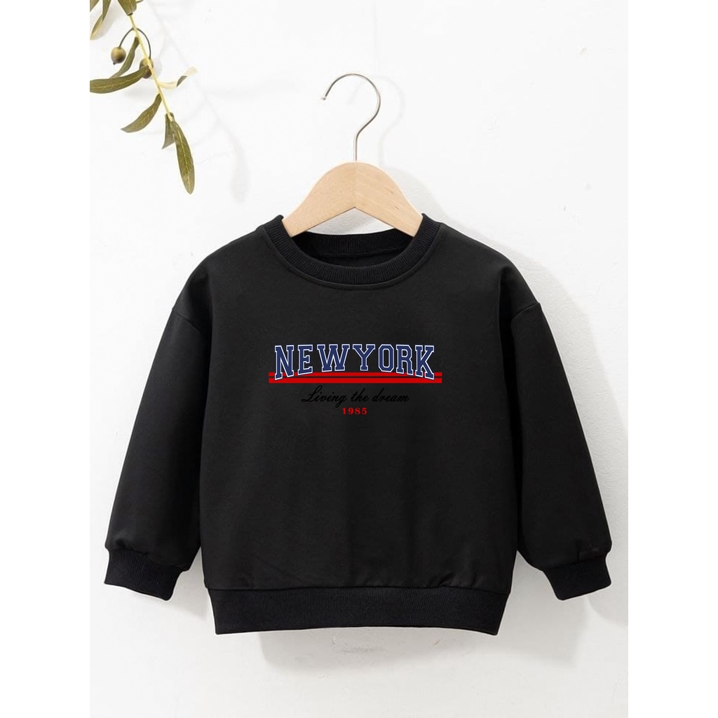 SWEATER anak laki laki usia 2 - 12 tahun jaket switer anak perempuan new york living
