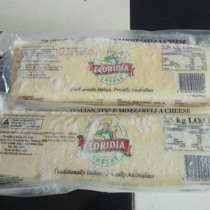 

(BISA COD) Keju Mozarella FLORIDIA Cheese 2,5 kg BERMUTU Kode 834