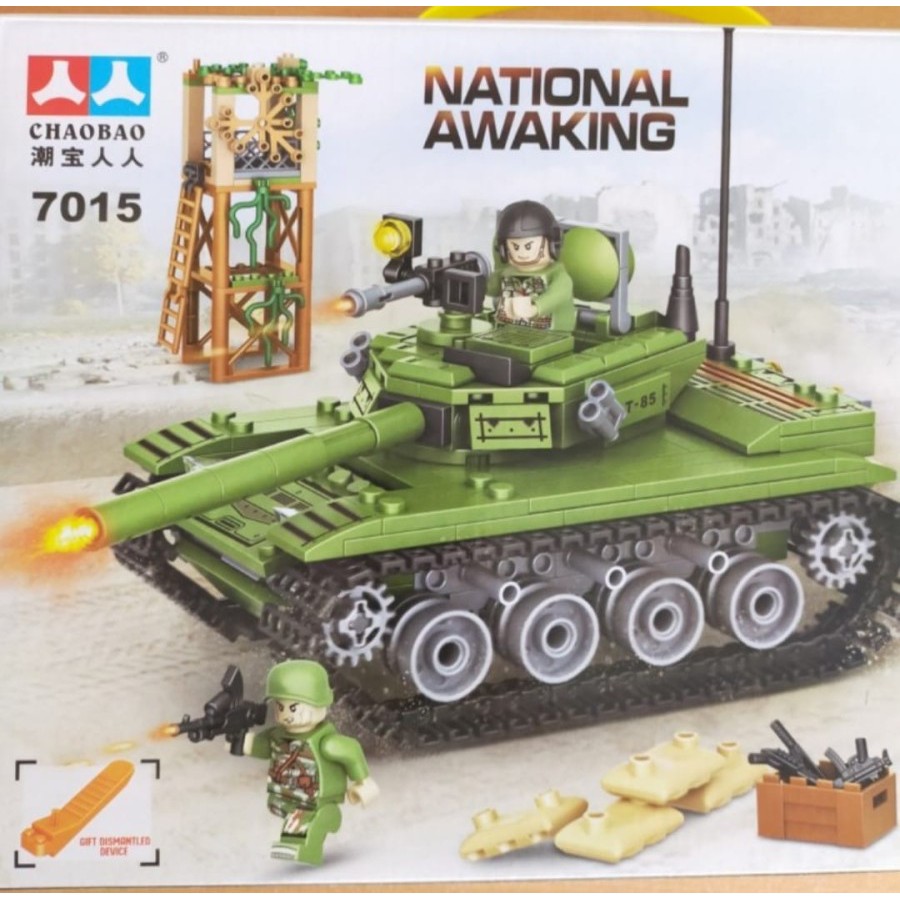 Mainan Edukasi Anak Laki laki Mobil Tank National Awaking - Compatible Set National Awaking 7015 - 415PCS