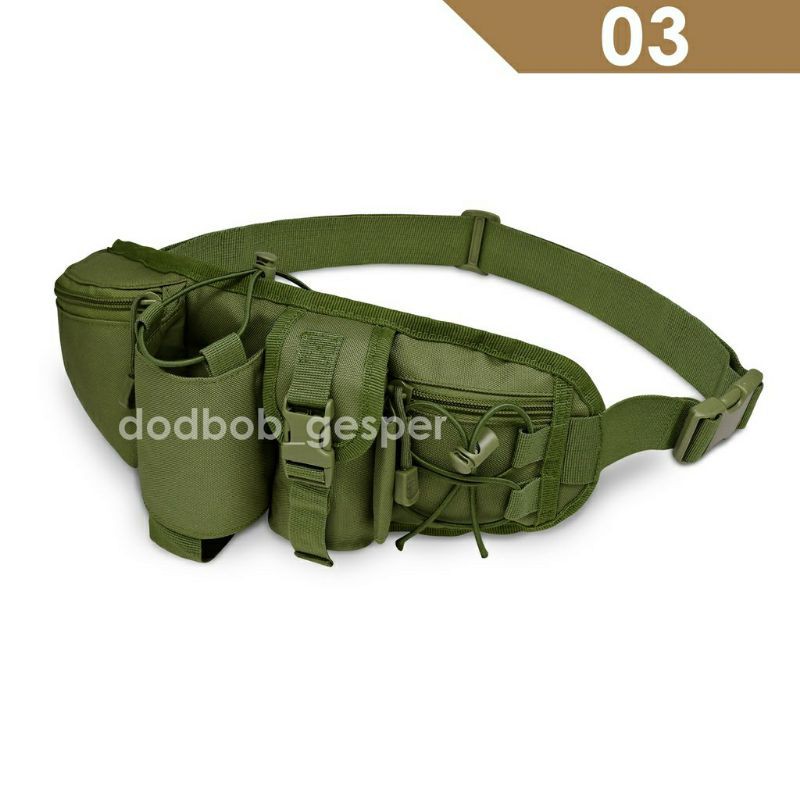 TAS PINGGANG ARMY TACTICAL SLEMPANG BOTOL MINUM F-4