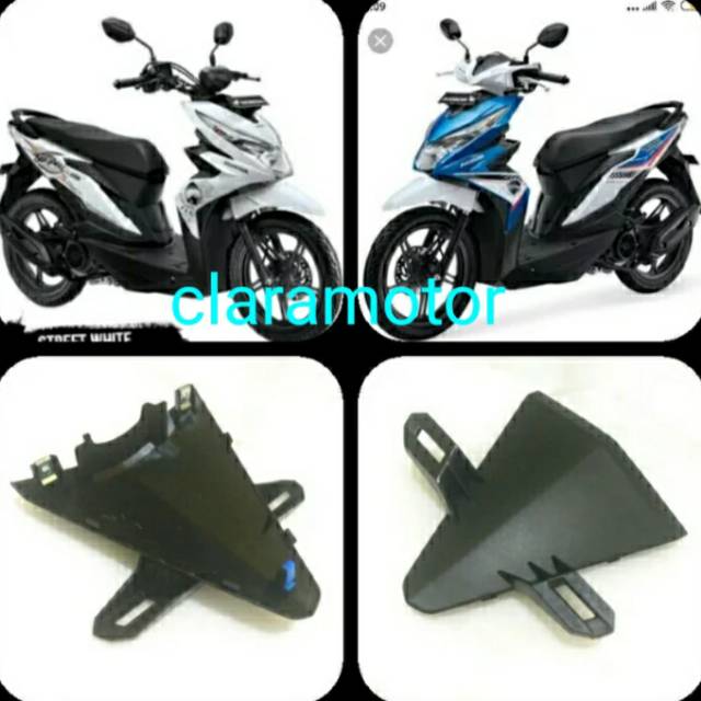 Tameng dudukan plat nomor motor beat fi