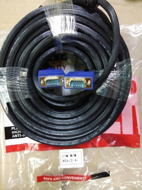 Netline Kabel VGA 15Meter Gold Plated