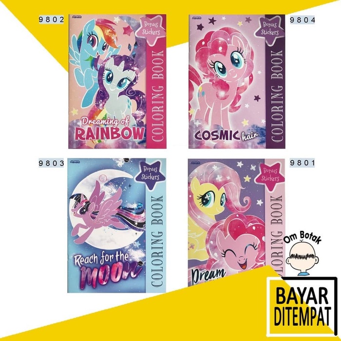 Coloring Book MY LITTLE PONY LARGE Buku Edukasi Adinata goody ba