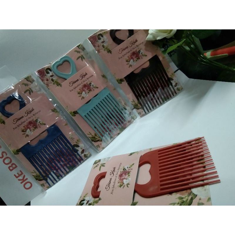 ✿ELYSABETHME✿ Sisir Garpu anti rambut kusut hair comb pelurus untuk anak dewasa