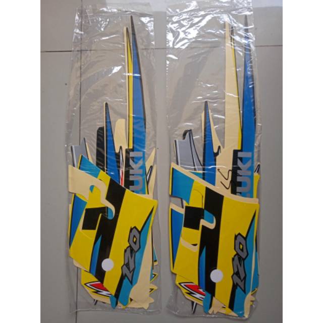 Stripping satria hiu (kuning hitam)