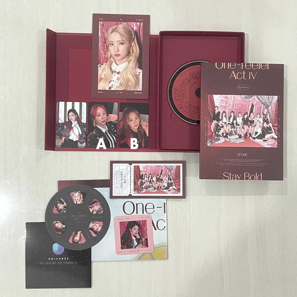 Iz*One One Reeler Full Set Chaeyeon Hitomi Photocard Postcard Cover Scene 3 - IZONE Unsealed Album