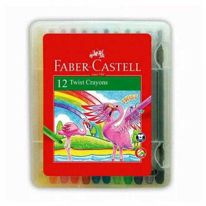 

(DISKON TERMURAH) Twist Crayon 12 Warna / Crayon Putar Faber Castell