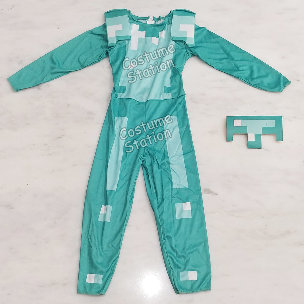 Kostum Minecraft Diamond Armor / Costume Baju Zirah anak laki