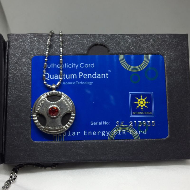 Kalung Kesehatan Terapi Asli - Quantum pendant asli - kalung kesehatan bio energi - kalung kesehatan liontin bulat merah