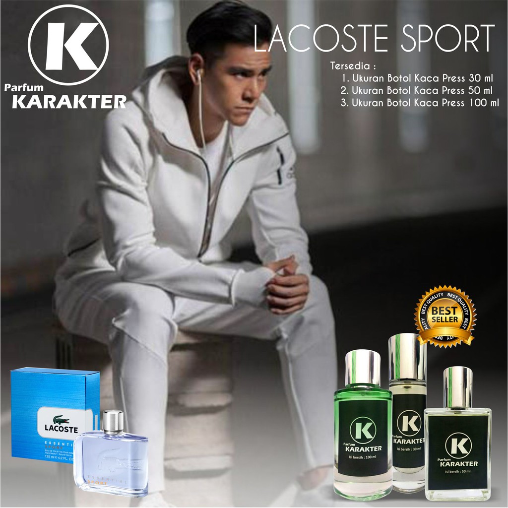 PARFUM COWOK LACOSTE SPORT - ORIGINAL BIBIT