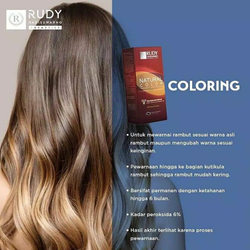 RUDY HADISUWARNO Toning Color Natural Color / Toning Rudi